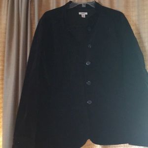 Black velour jacket